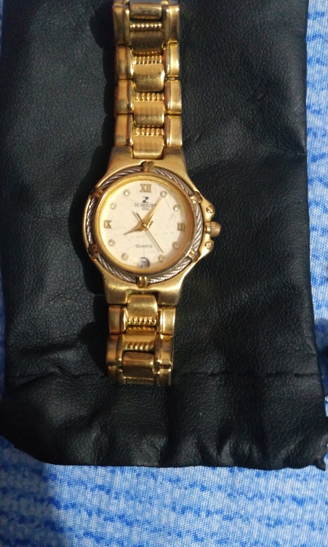 Galaxy 18k gold electroplated watch price top