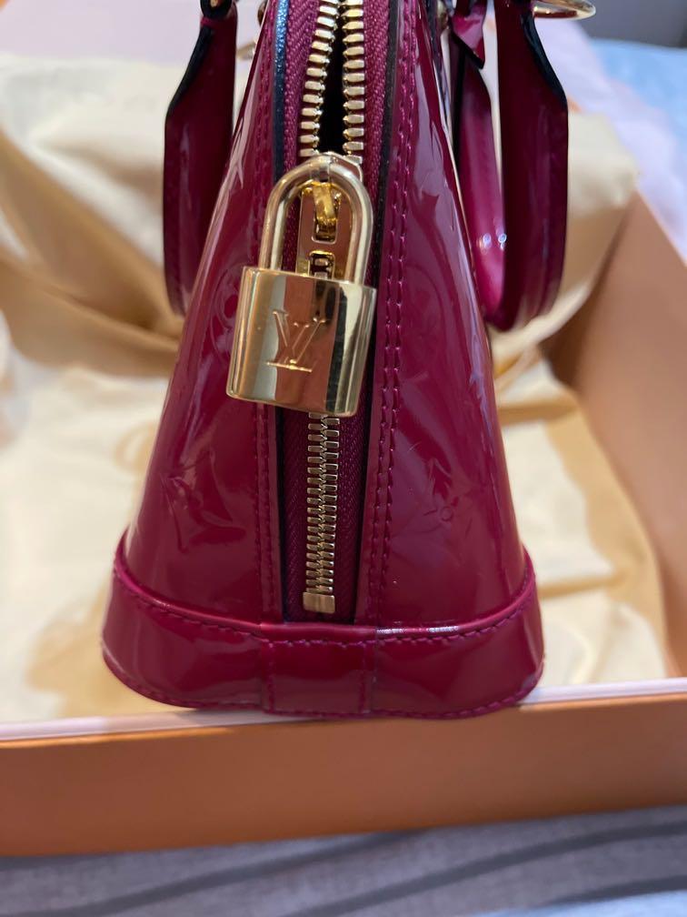 Louis Vuitton Monogram Vernis Patent Pink Rose Indien Alma Bb Bag