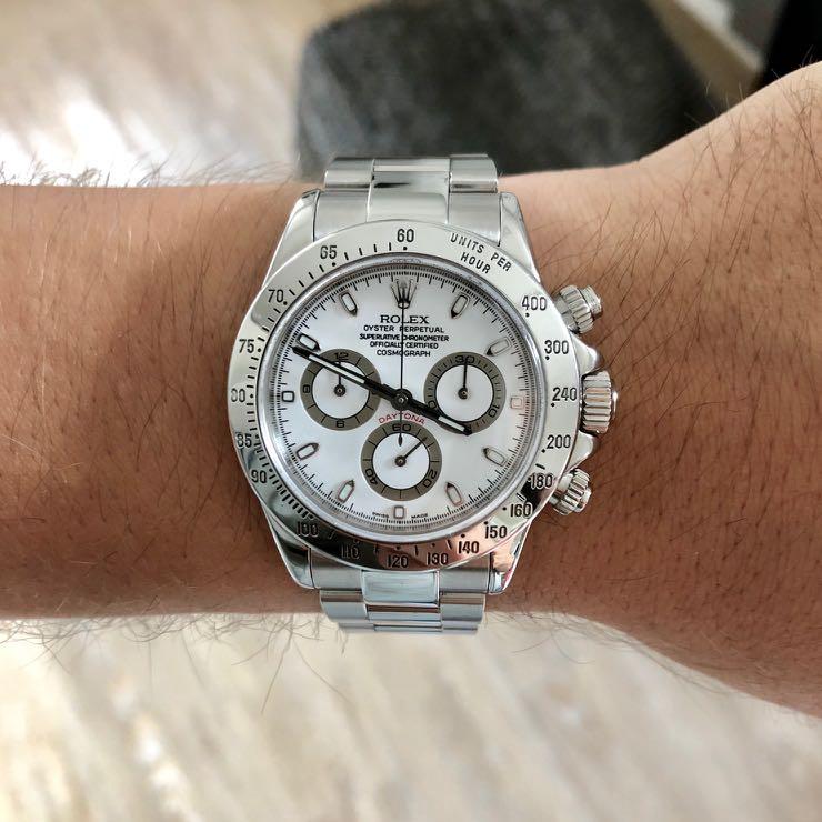 Rolex Daytona 116520 White Dial Luxury Watches on Carousell