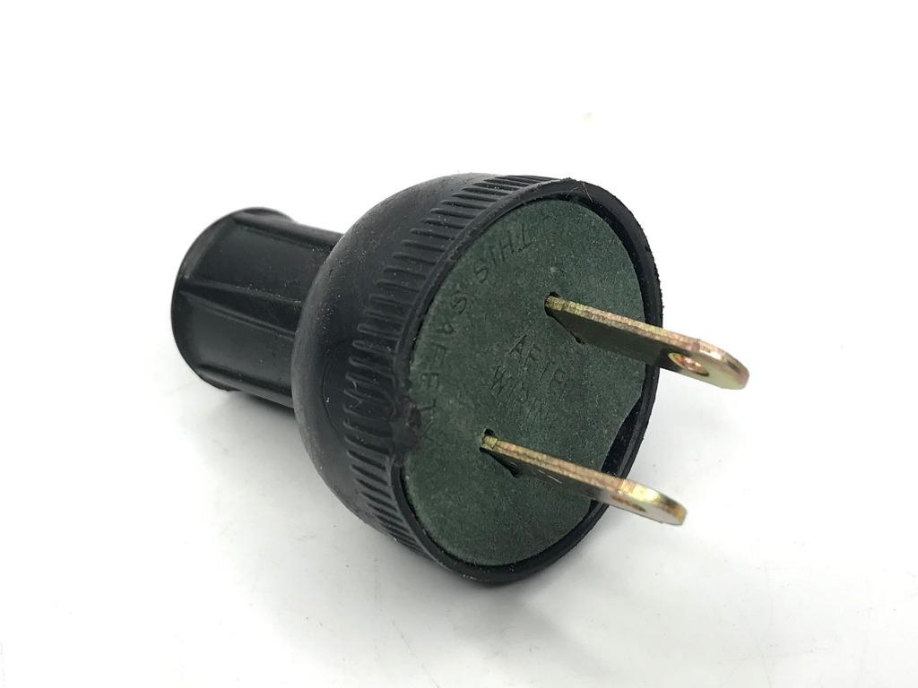 Round Electrical Male Plug 2 Prong Plug Heavy Duty 220v 5 Ampere