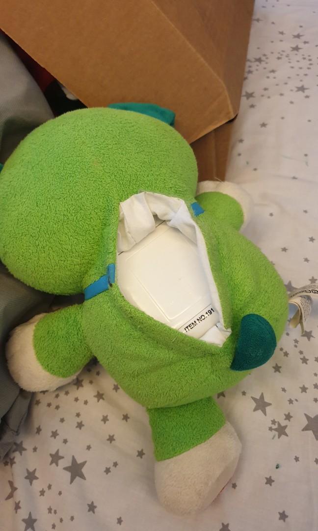 Scout Leapfrog (Category: Infant Playtime) located in Taguig. Submitted by coyprincess (Listing ID 1075553089, Image 3). Description: Great toy for stimulation. a lot of phrases to teach babies words and can customize with babies name. just plug jack from the battery housing in the back. perfect working condition just need to change battery. Needs cleaning due to storage. original price 1,999.
