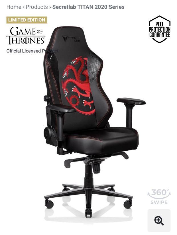 Secretlab titan house targaryen sales