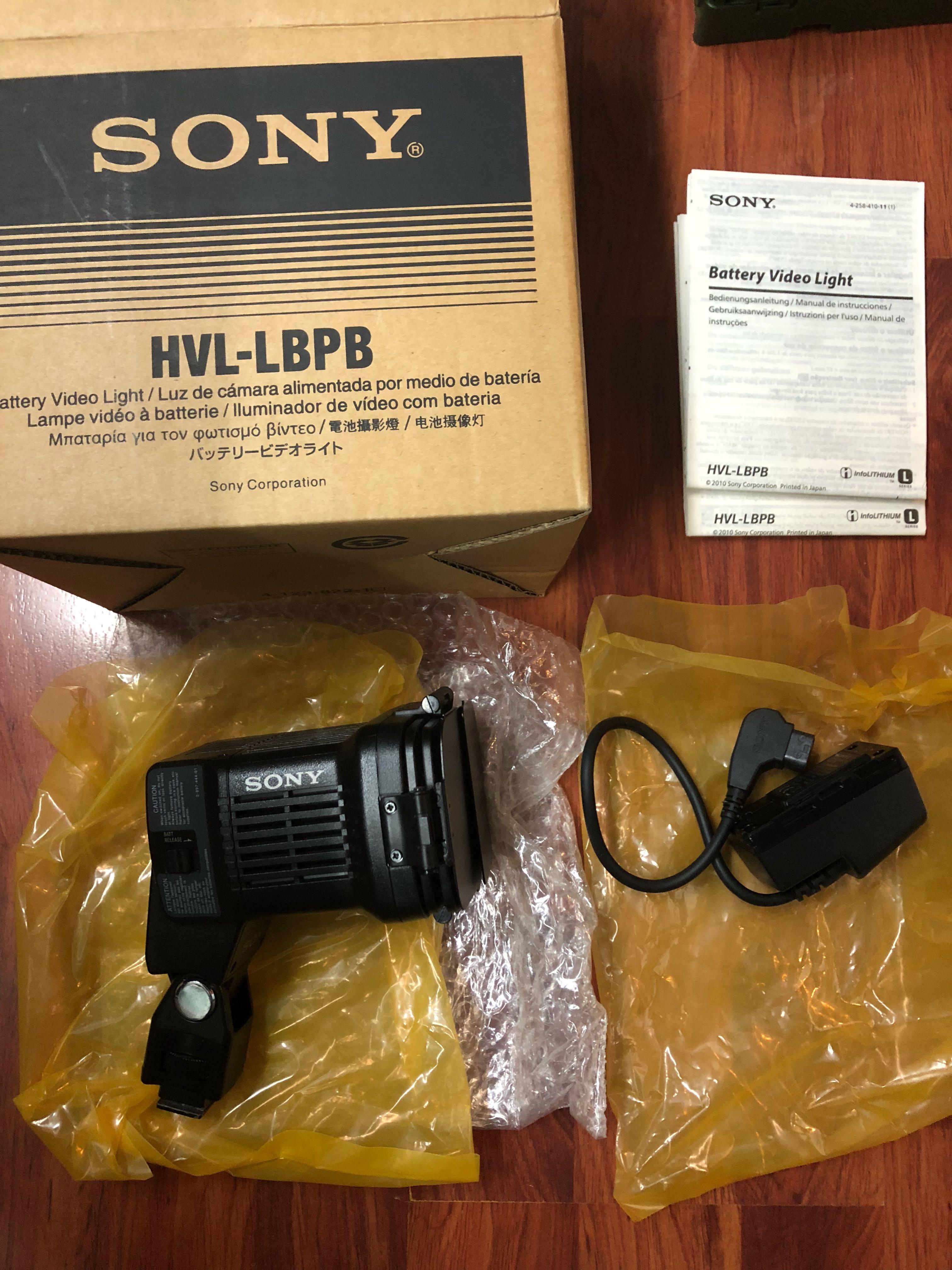 專業電視台配備］SONY HVL-LBPB 攝影機頭燈連D-Tap 配件, 手提電話, 電話及其他裝置配件, 固定器及支架- Carousell