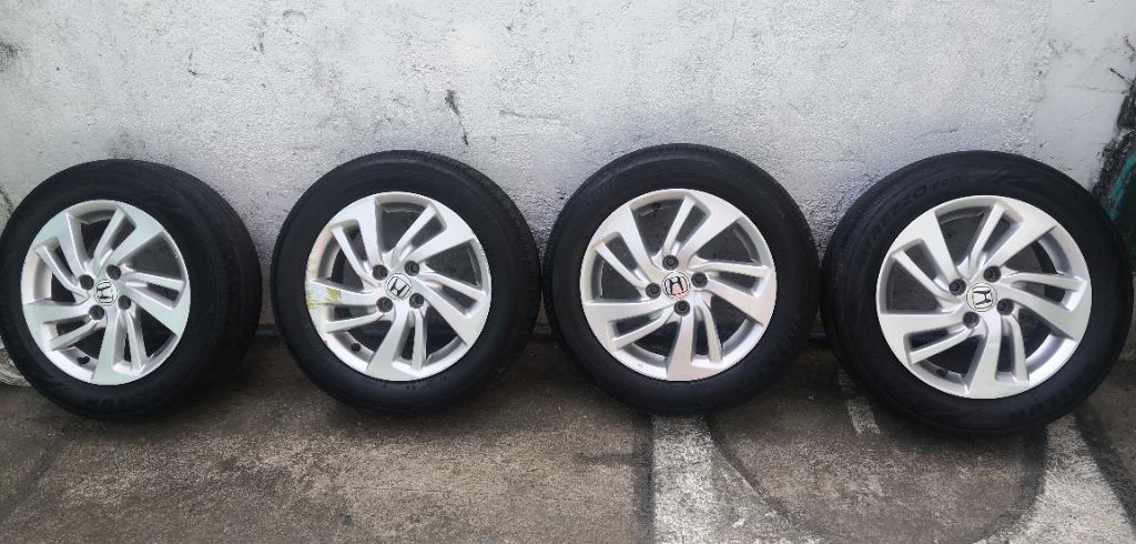 Stock Mags and Tires of HONDA JAZZ GK, Car Parts & Accessories, Mags ...