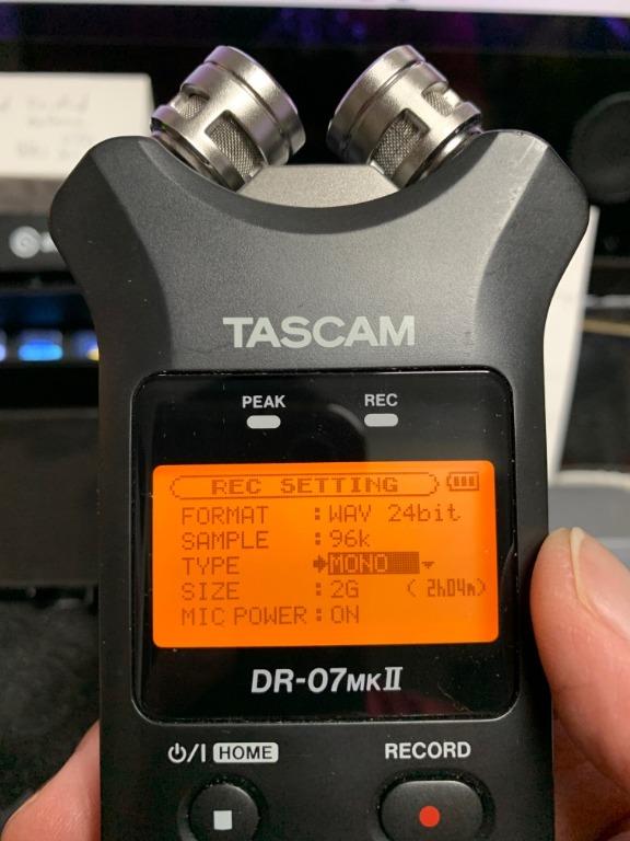 Tascam 錄音機dr 07 Mkii 錄音器材 錄音機 Carousell