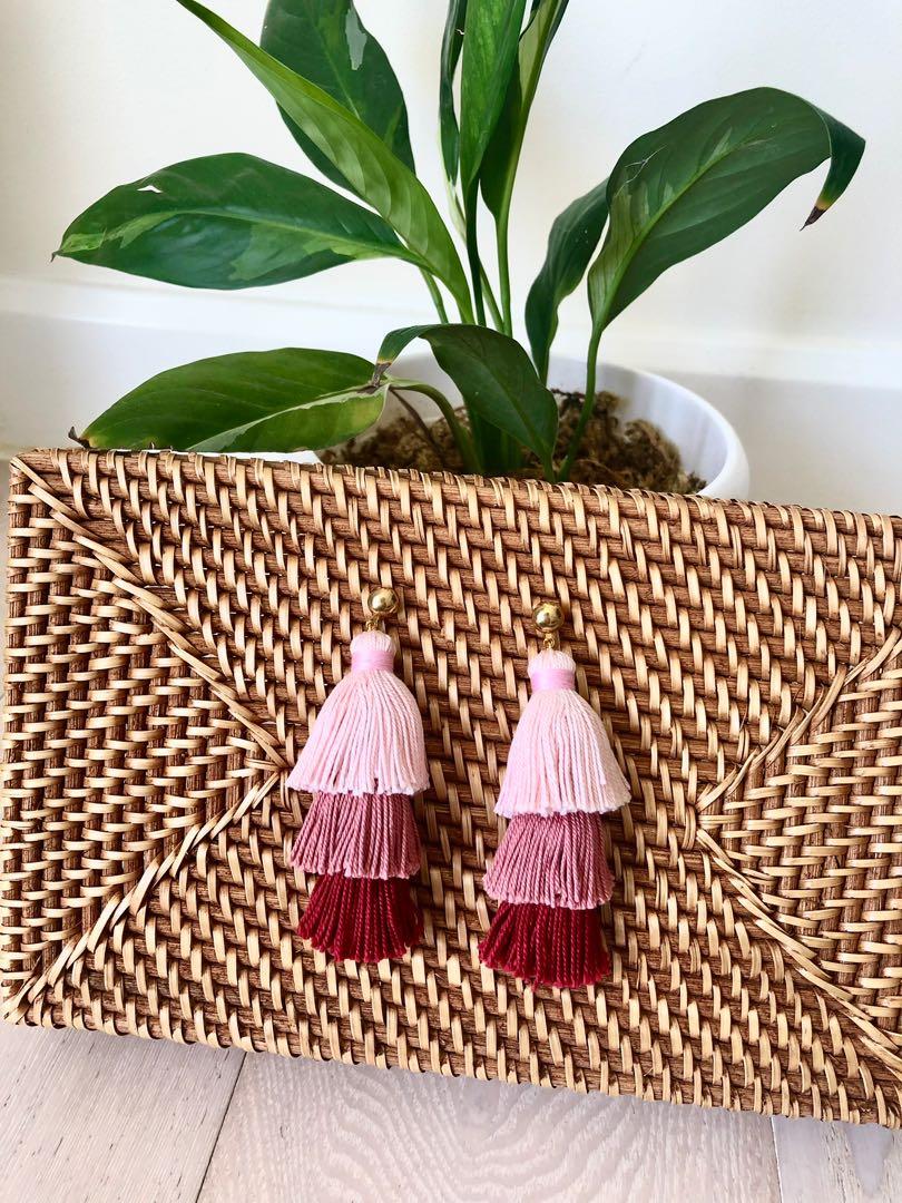 Tassel Beads Statement Earrings (Category: Other Accessories) located in Cebu City. Submitted by ddsecondselection (Listing ID 1075555780, Image 3). Description: Follow Dyosahandmade on IG and Fb account. .