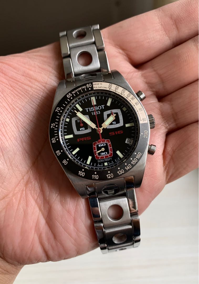 Tissot PRS 516 Chronograph, Luxury, Watches on Carousell