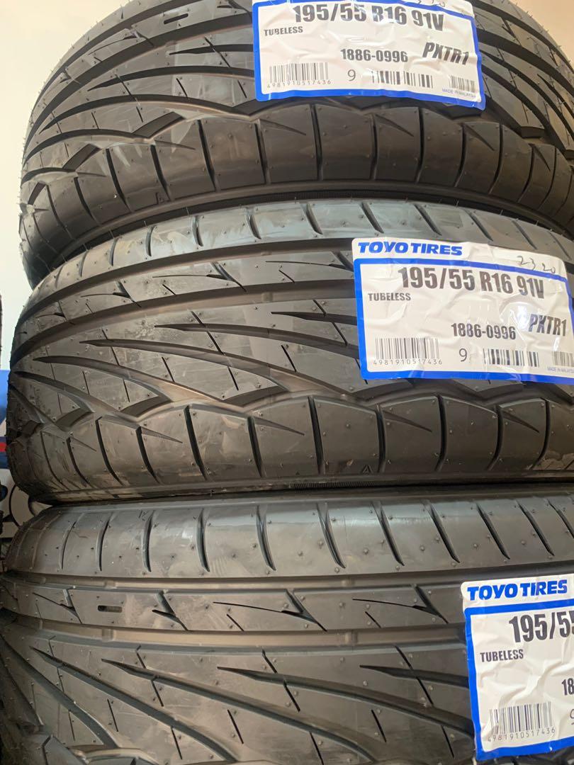 Toyo Tr1 195 55 16 馬來西亞 製造年 汽車配件 車軚 Carousell
