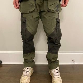 travis scott cargo pants olive