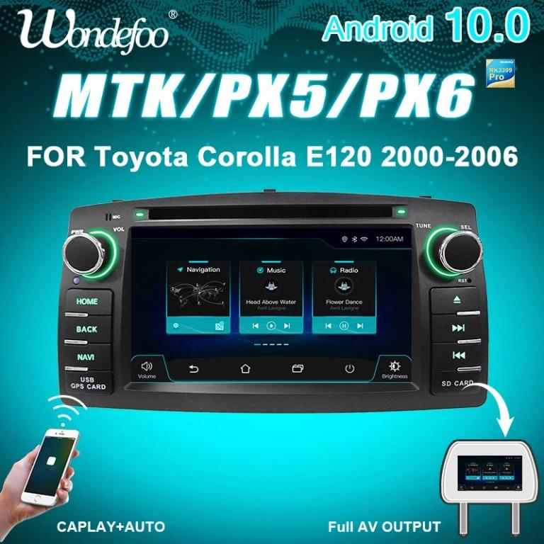 wondefoo px5 4 64gb 2 din android car radio gps multimedia system toyota 頂級汽車娛樂多媒體音響 汽車配件 電子配件 carousell