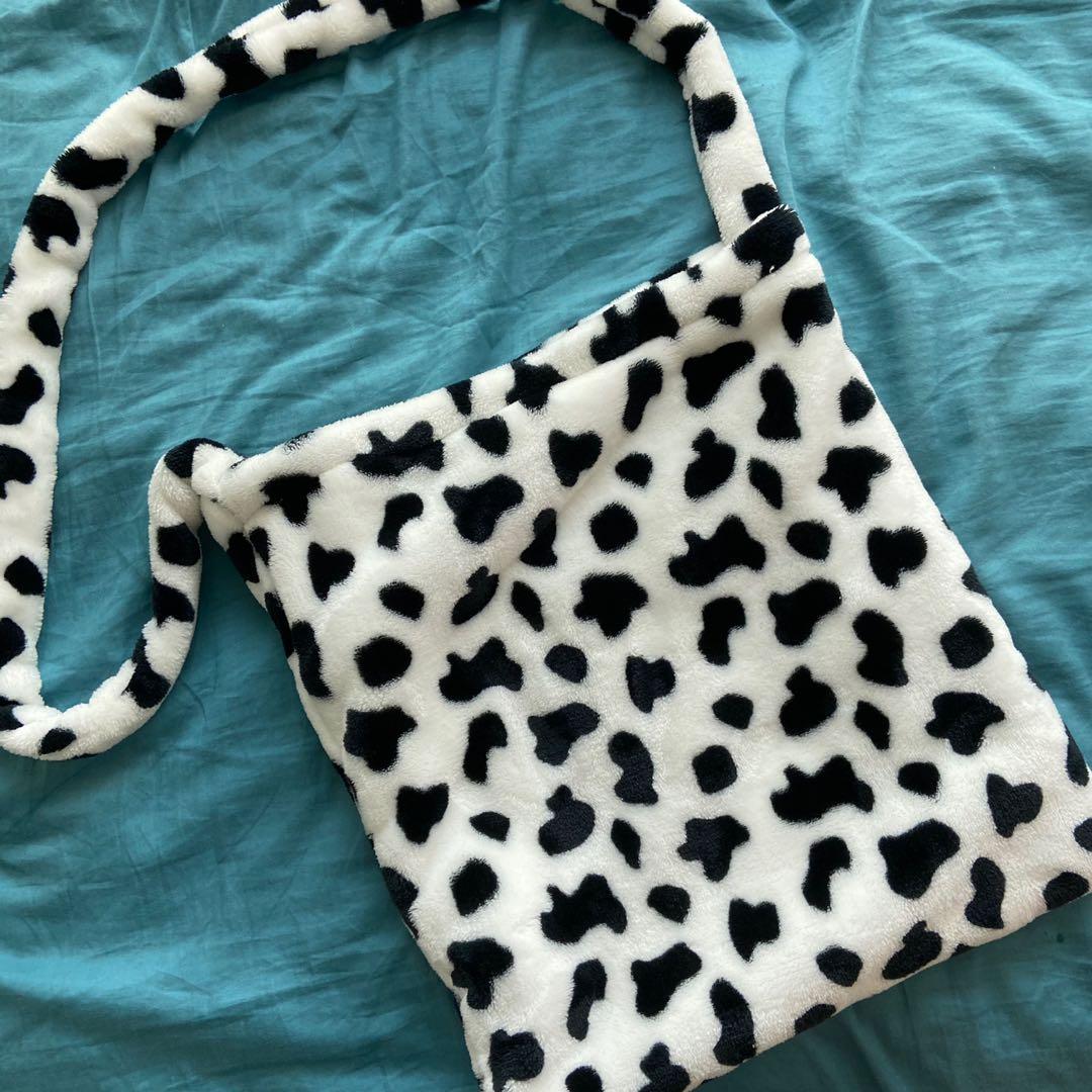 Fluffy cow tote bag 2025