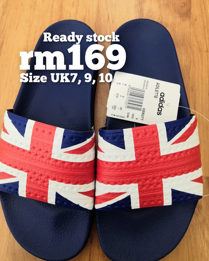 Adidas union jack sale sliders