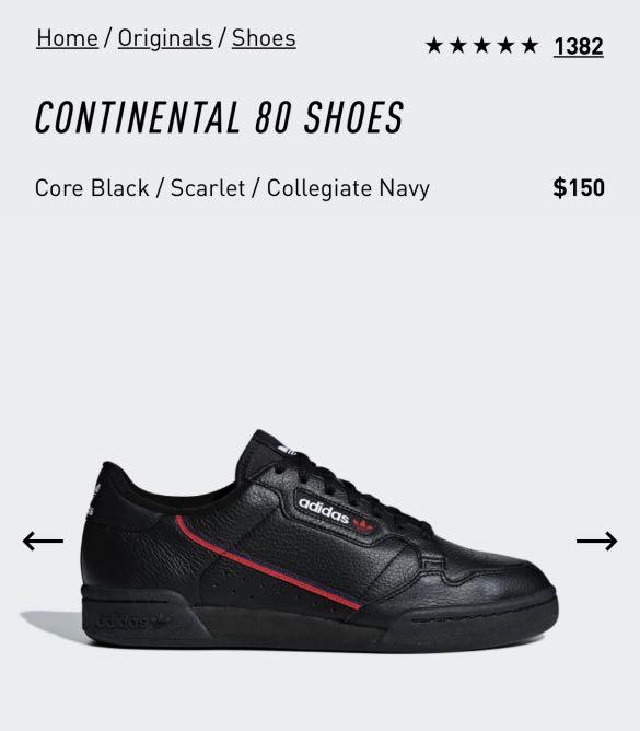 Adidas Continental 80 Men s Fashion Footwear Sneakers on Carousell