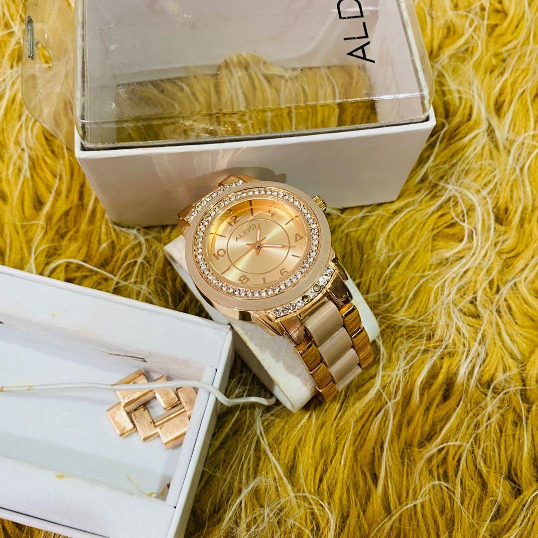 Aldo rosegold watch Women s Fashion Watches Accessories