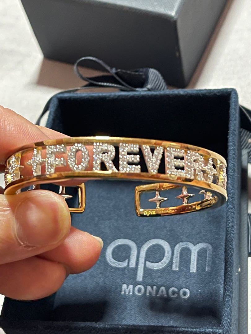 APM Monaco bangle Size M 57x49 mm Women s Fashion Jewelry