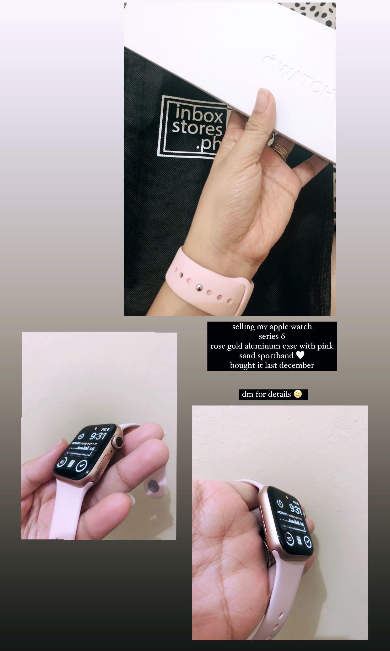 Pink apple sales watch series 6