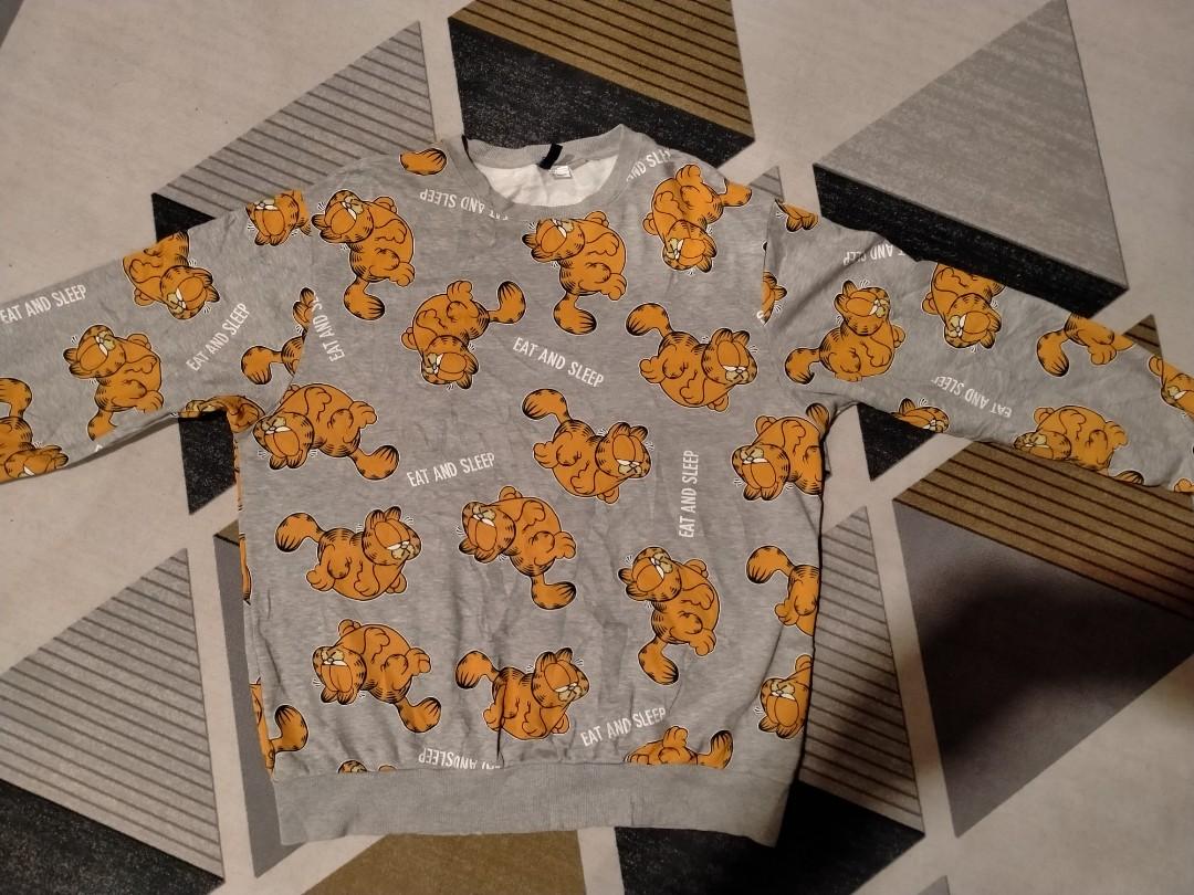 Garfield eat and sleep sweatshirt clearance