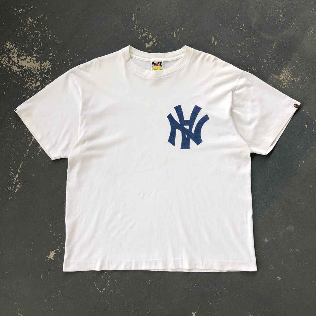 Bape x Neighborhood NY Yankees Logo Tee, Men's Fashion, Tops & Sets,  Tshirts & Polo Shirts on Carousell
