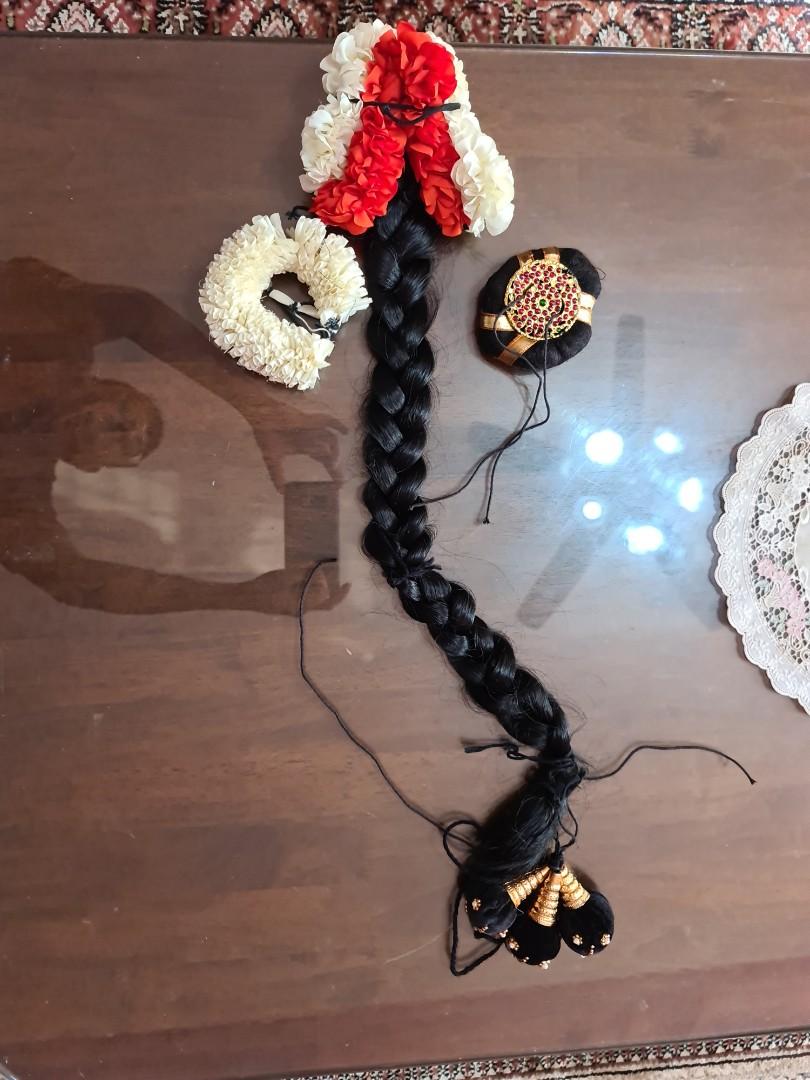 Bharatanatyam Costume Jewellery for child with ankle trinklets and hair  braid, Hobbies & Toys, Stationery & Craft, Craft Supplies & Tools on  Carousell