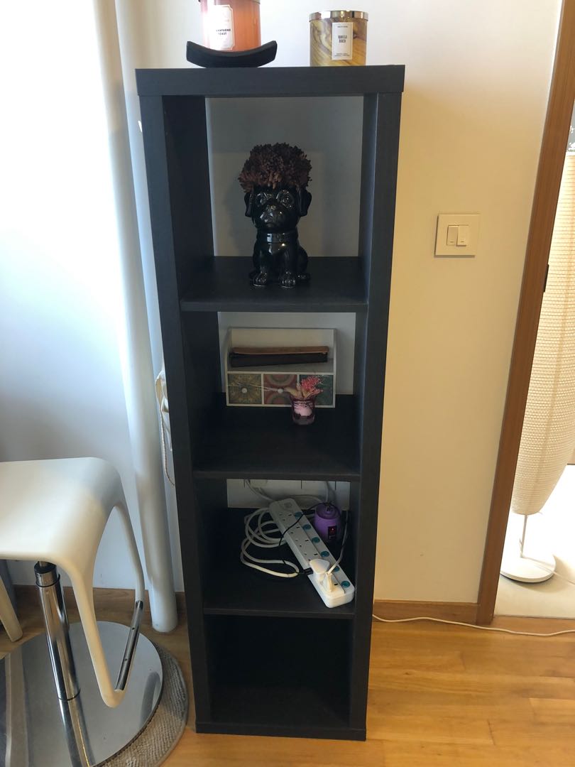 Black Shelf Ikea (Kallax), Furniture & Home Living, Furniture, Shelves, & Racks on