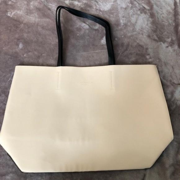 Calvin Klein Cream Color tote bag Luxury Bags Wallets on Carousell