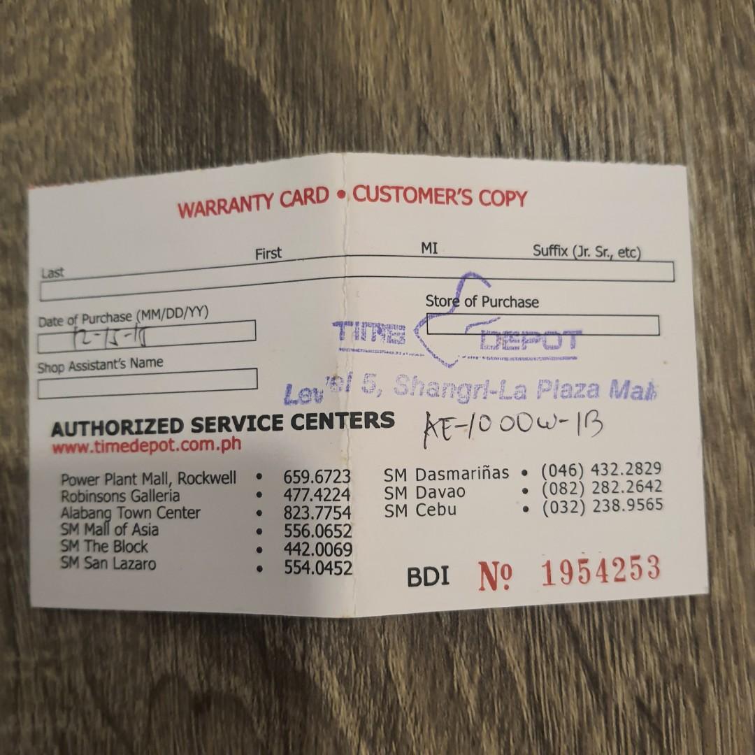 Casio service center discount alabang