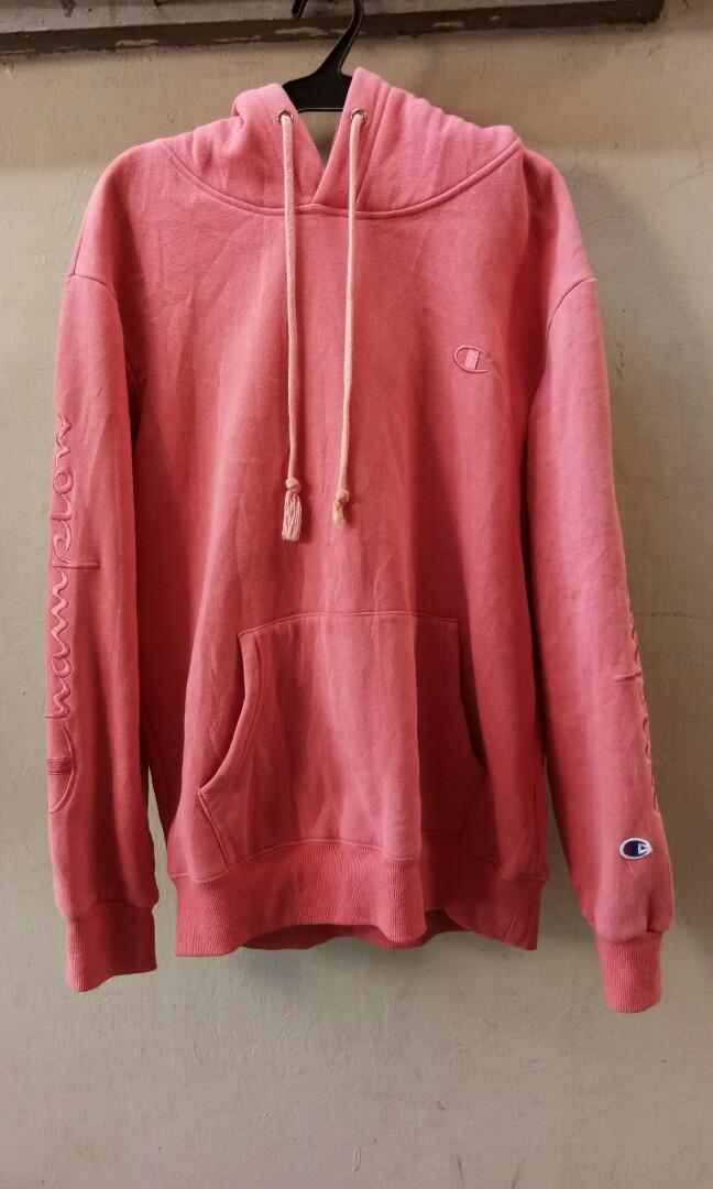 Champion hoodie in on sale pink