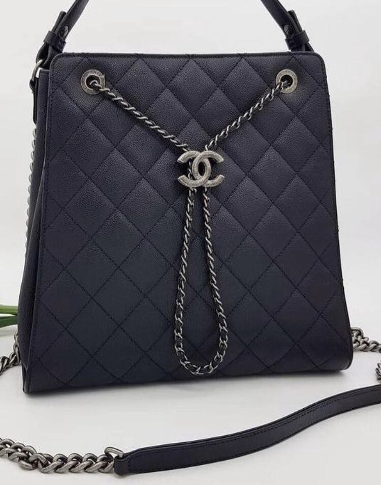 Chanel Drawstring Bucket Bag, Luxury, Bags & Wallets on Carousell