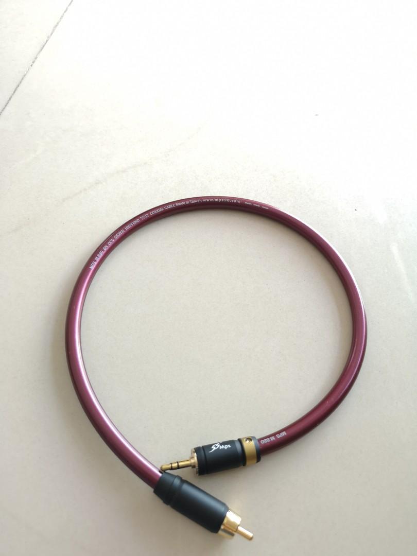 RCA to 3.5mm Coaxial Cable for Chord Mojo DAC MPS coaxial 6N OCC