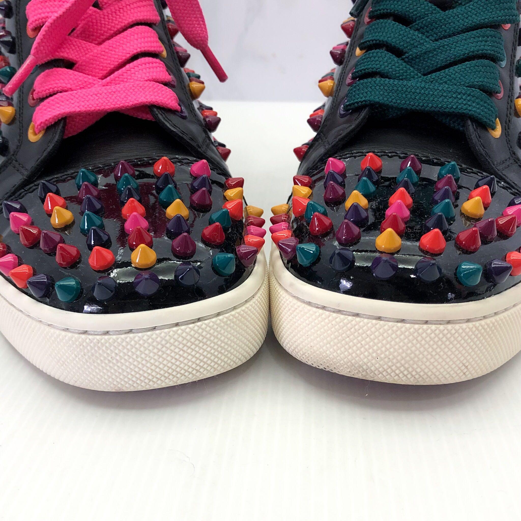 Rainbow christian hotsell louboutin sneakers