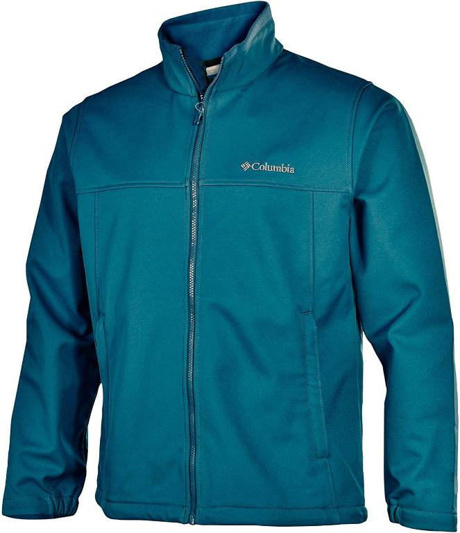 Columbia Bowen Lake Sofshell Jacket Dark Cyan Original Fesyen Pria Pakaian Baju Luaran di Carousell