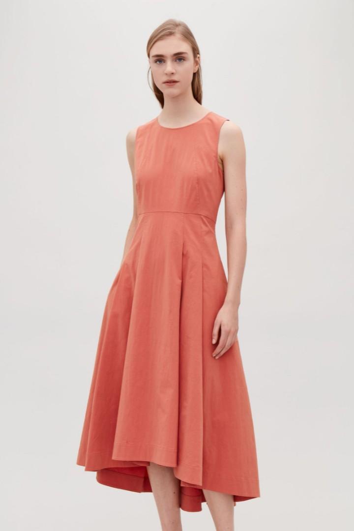 Cos coral hot sale dress