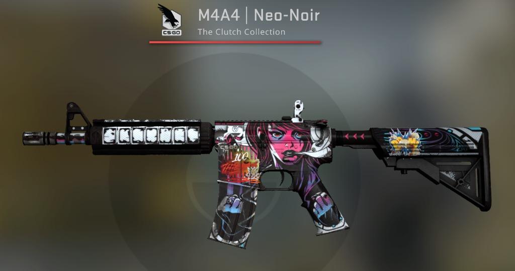 M4A4 Neo Noir, Video Gaming Accessories, Game Gift Cards & Accounts on Carousell