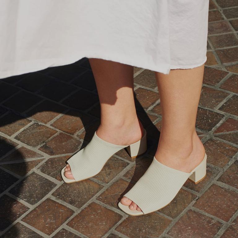 Everlane Glove Mule in ReKnit Bone, Women's Fashion, Footwear