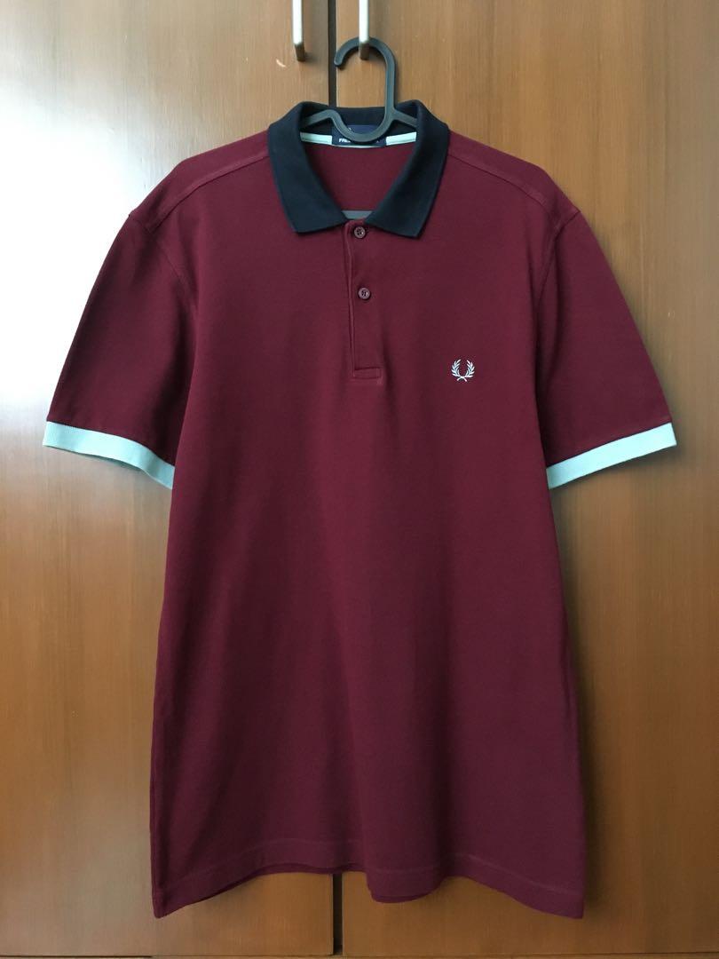 Fred perry outlet maroon polo
