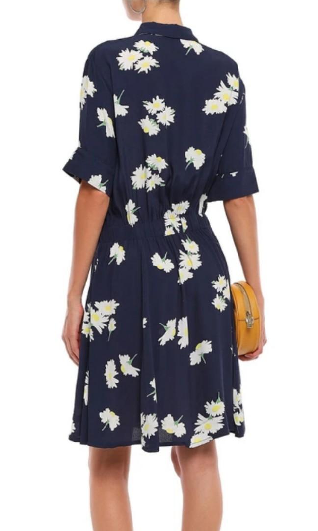 GANNI Twist Front Floral Crepe Dress Luxury Apparel on Carousell