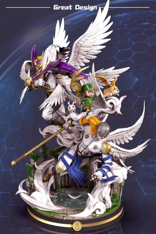 GD Studio -Angemon Digimon Evolution Series, Hobbies & Toys ...