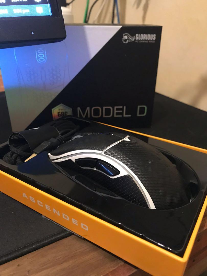 Glorious Model D Matte White W Glorious Grip Tape Computers Tech Parts Accessories Mouse Mousepads On Carousell