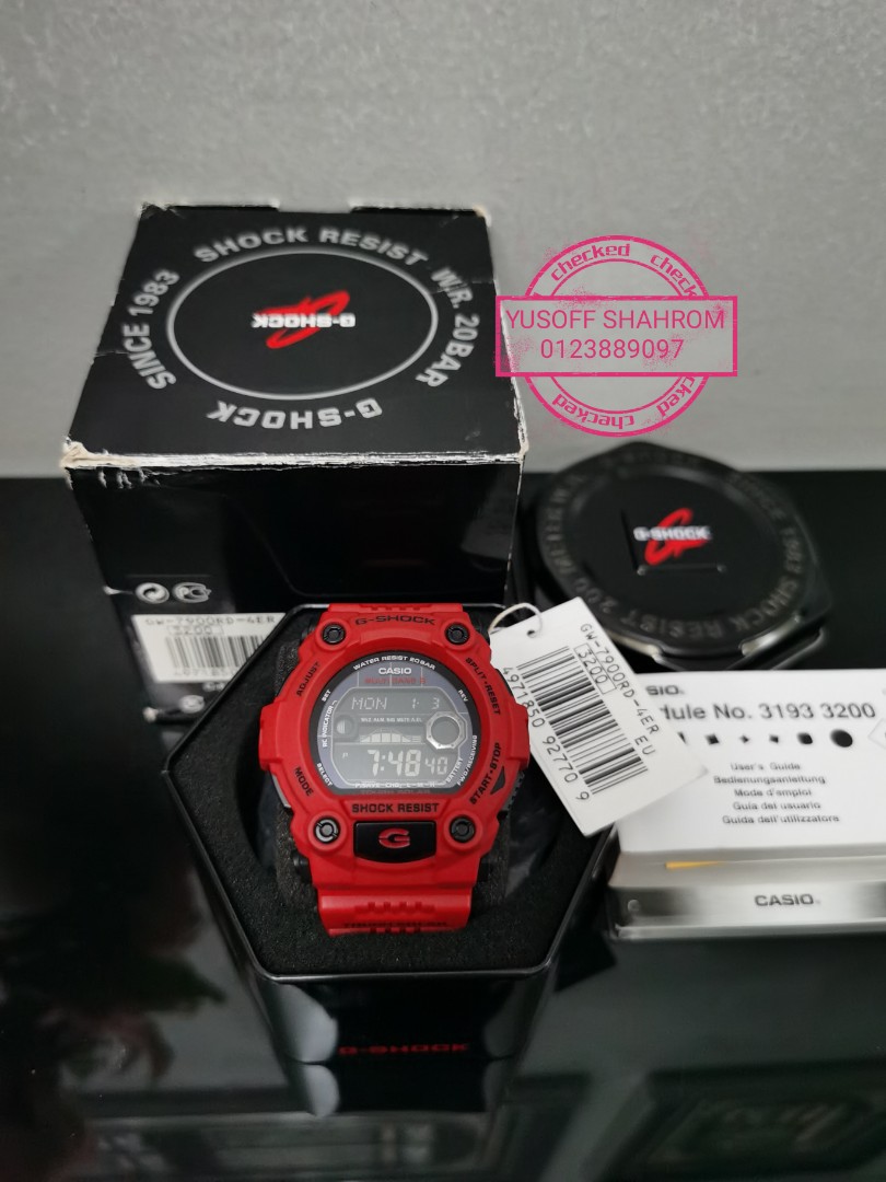Gshock G shock GW7900RD Mat Moto RD Men s Fashion Watches
