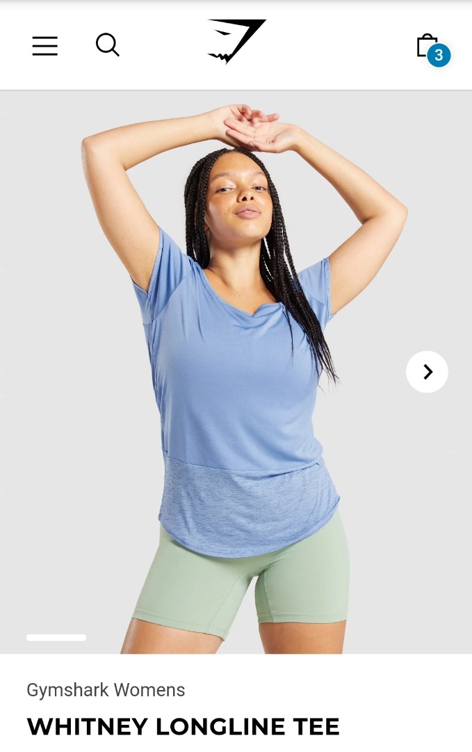 Gymshark Whitney Simmons Longline Tee, Women's Fashion, Tops ...