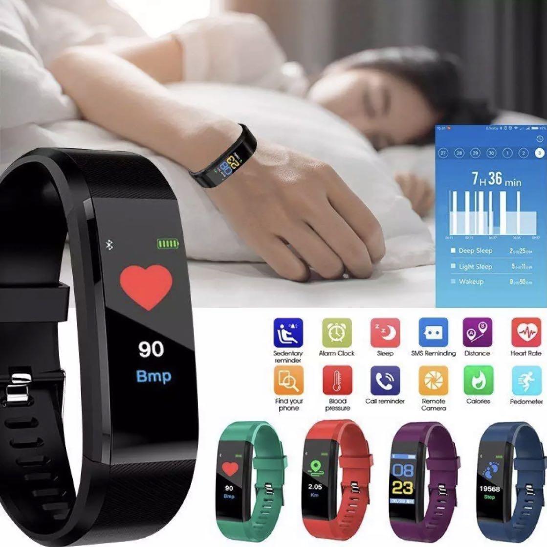 Savfy Health tracker distance sedentary calories time alarm fine phone heart rate monitor steps call alert remote shoot sleep monitor 24