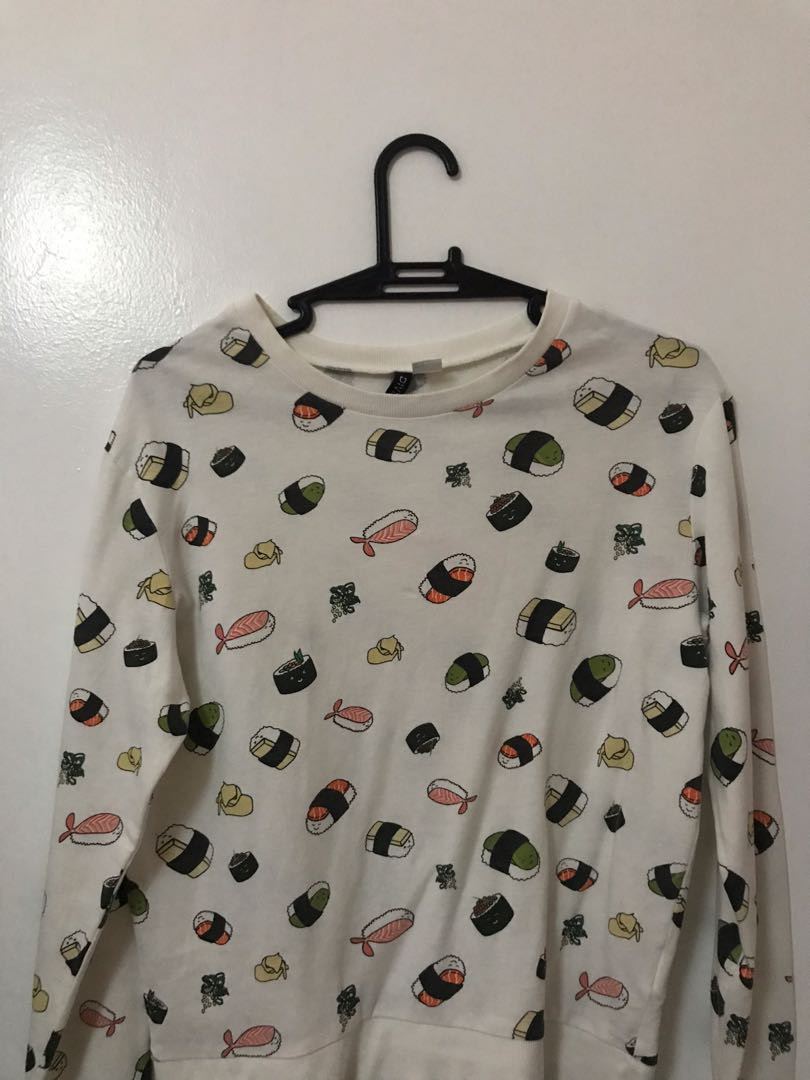 H&m sushi sweatshirt store