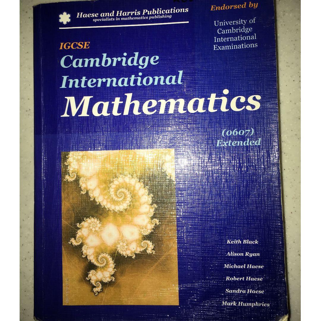 IGCSE Extended Maths Textbook 0607, Hobbies & Toys, Books & Magazines ...