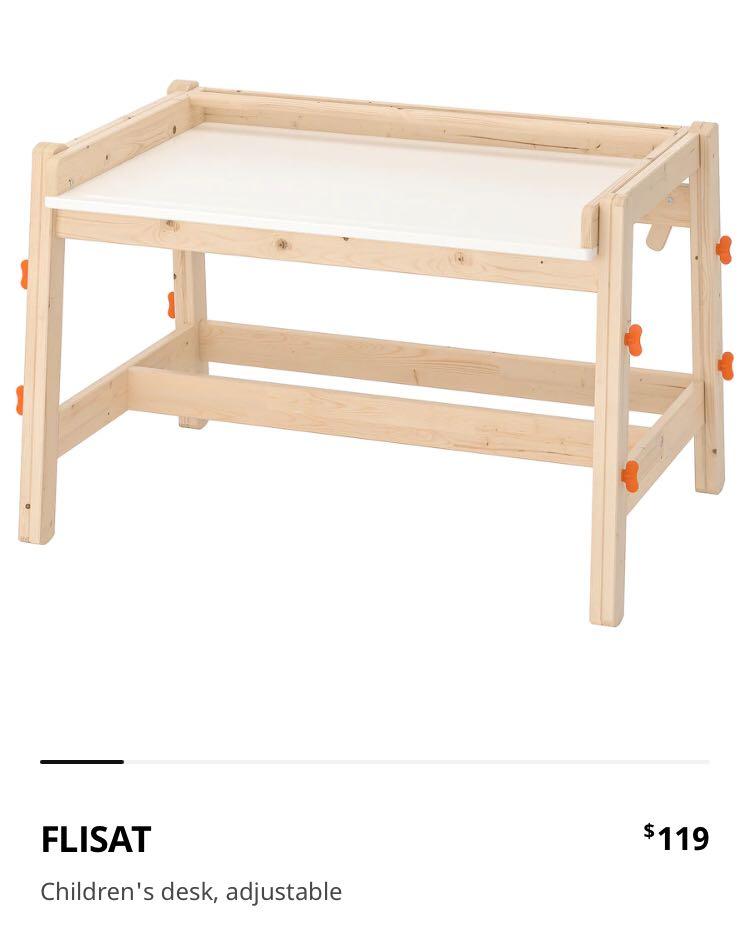 IKEA FLISAT Table and Bench Chair, Babies & Kids, Baby Nursery & Kids Furniture, Kids' Tables