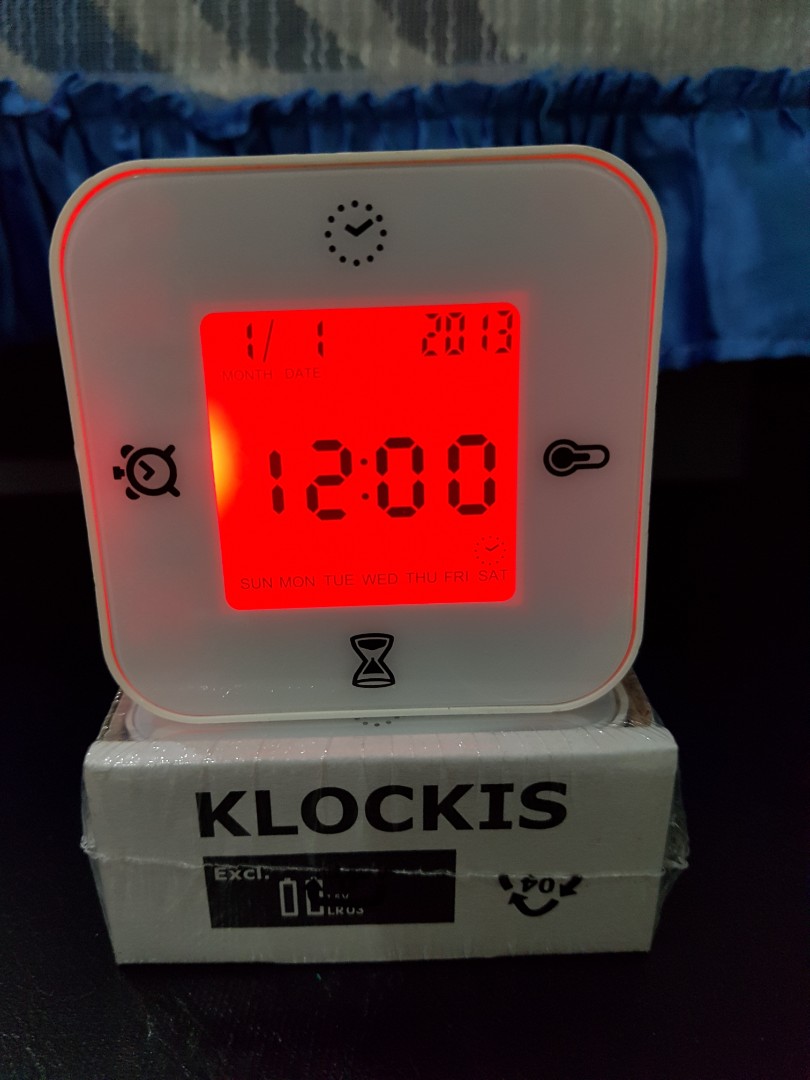 ikea-klockis-alarm-clock-furniture-home-living-home-decor-clocks
