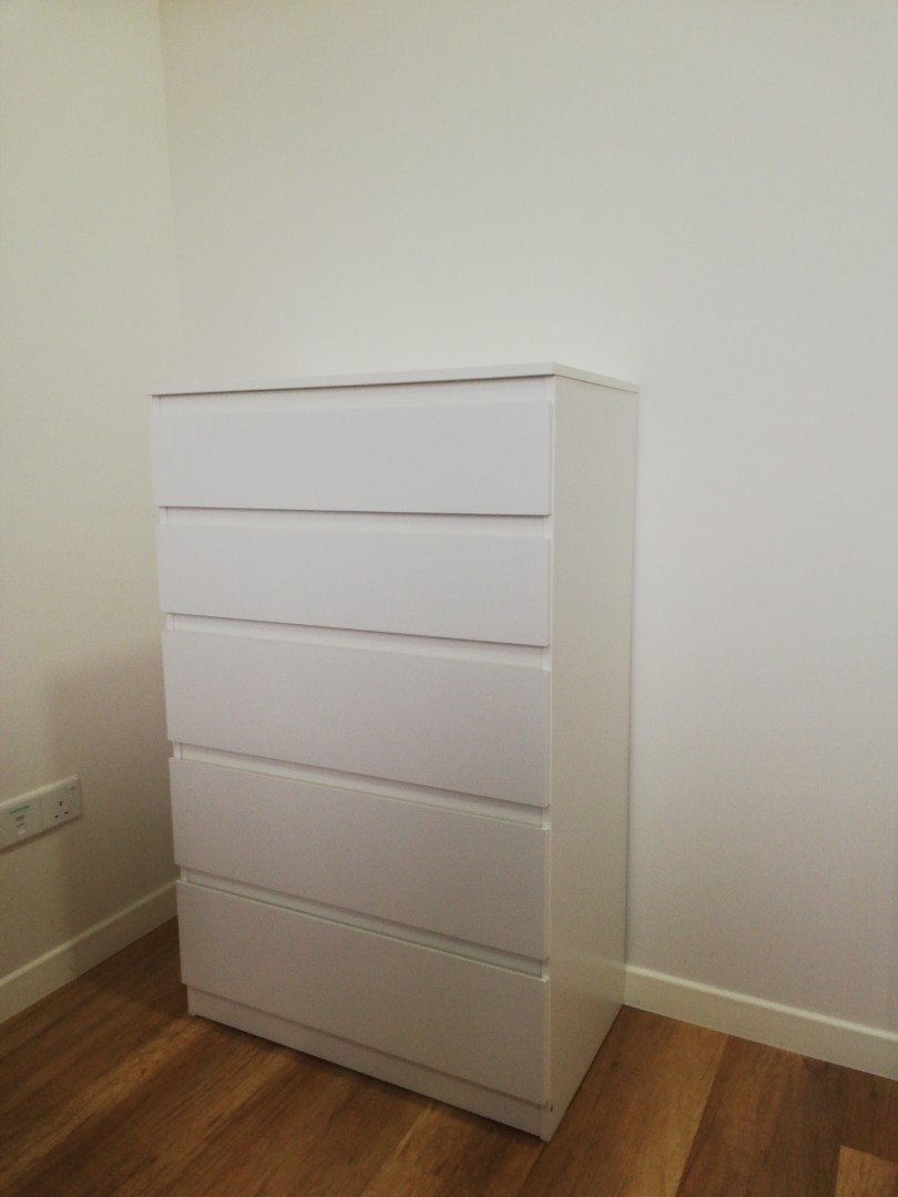 Kullen chest of 5 drawers white new arrivals