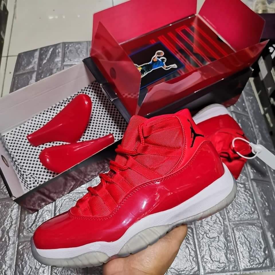 Jordan 11 clearance gym red outfits