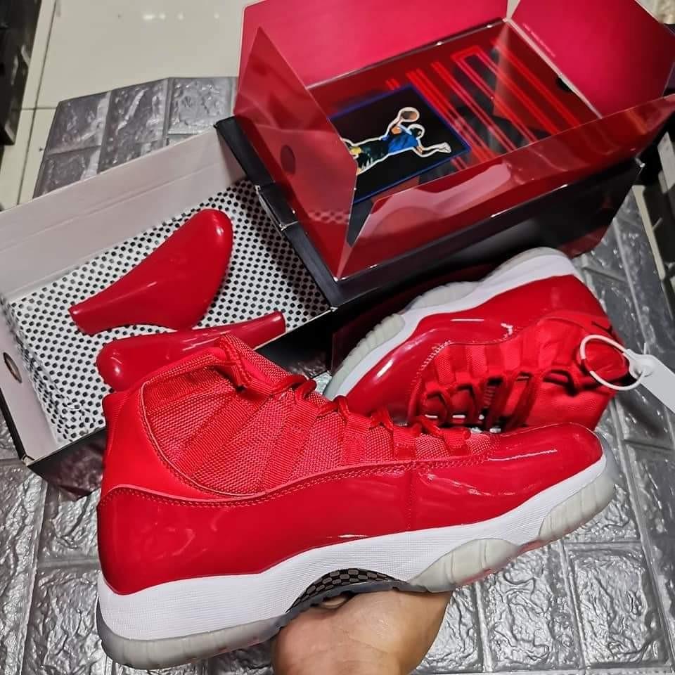 Jordan 11 Gym Red Shoes Men s Fashion Footwear Casual Shoes on