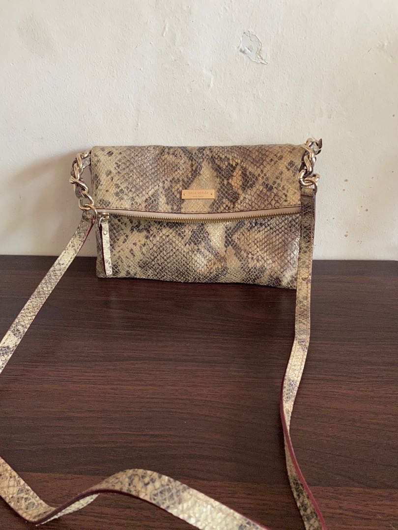 kate spade snake print bag