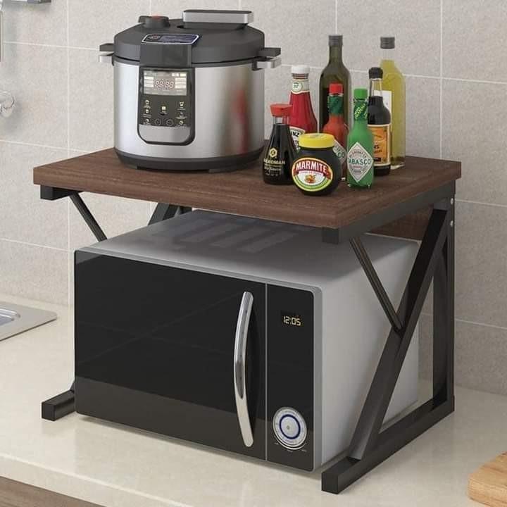 Kitchen Wooden Oven Shelf Rack Organizer (Category: Food Organization & Storage) located in Manila. Submitted by acinad_ (Listing ID 1075699517, Image 1). Description: Kitchen Wooden Oven Shelf Rack Organizer Available colors: - Walnut - Brown For shipping: - Toktok Message for inquiries!.